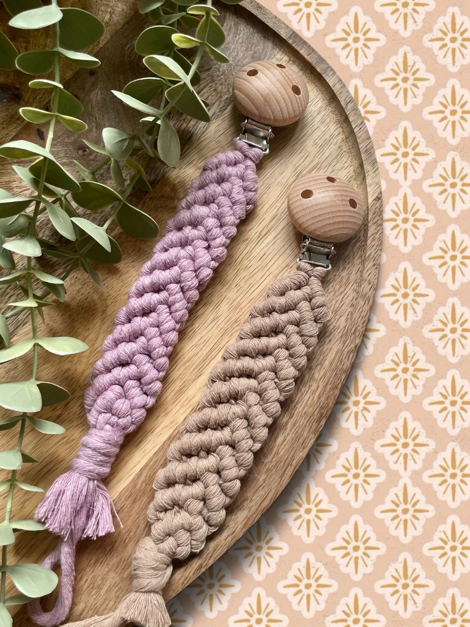 Macramé speenkoorden
