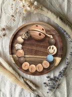 Speenkoord met naam | Smiley luxe