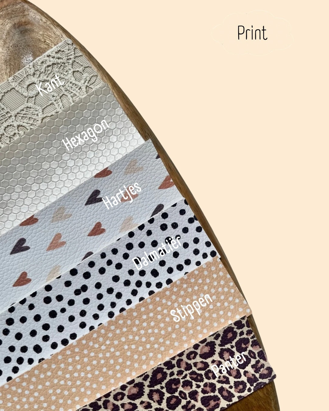 Anti-slip haarspeldje | Kunstleer | Loesje