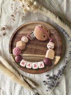Speenkoord met naam | Regenboog Boho