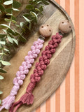 Macramé speenkoord | Bloesem