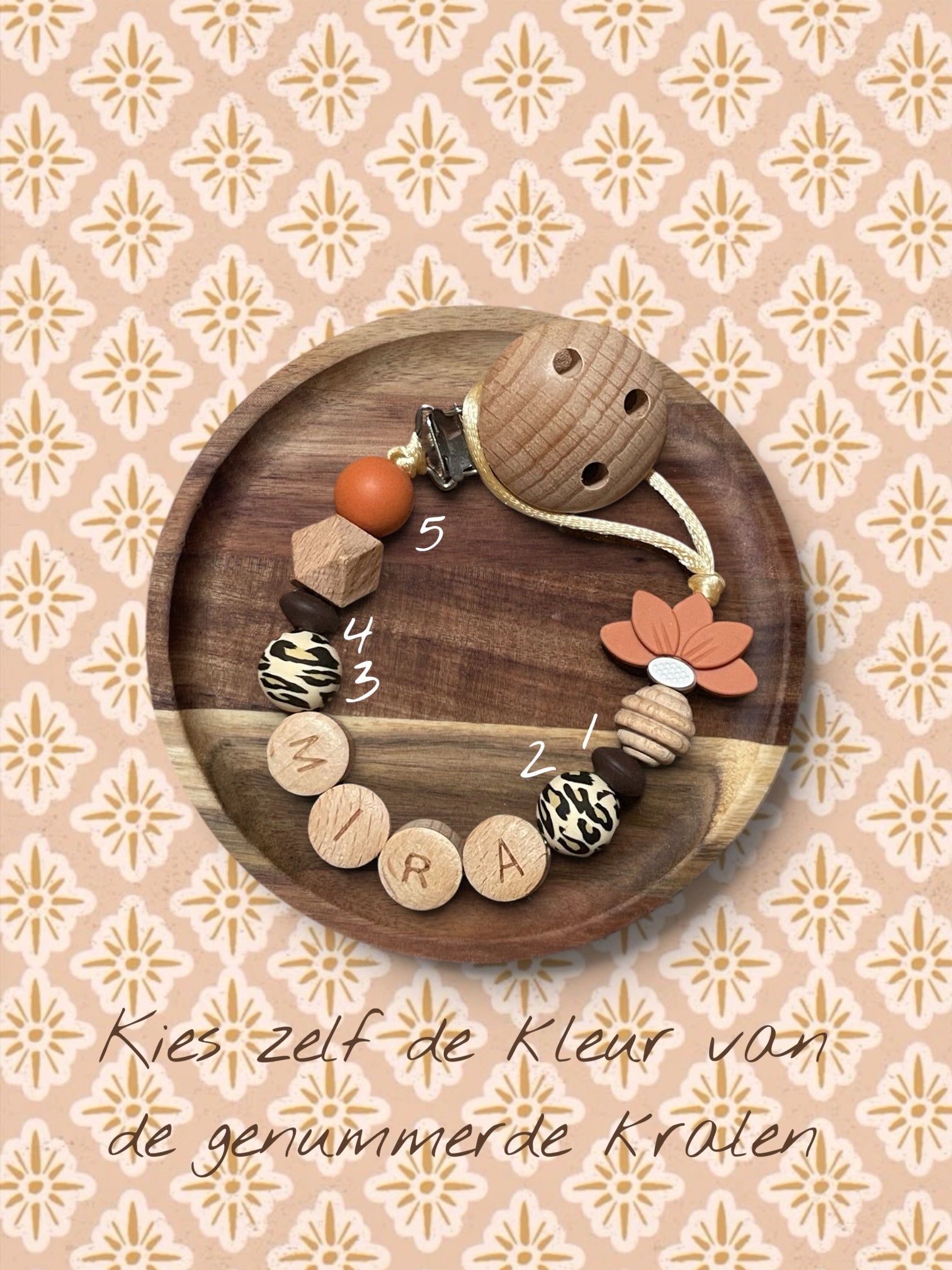 Speenkoord met naam | Lotus
